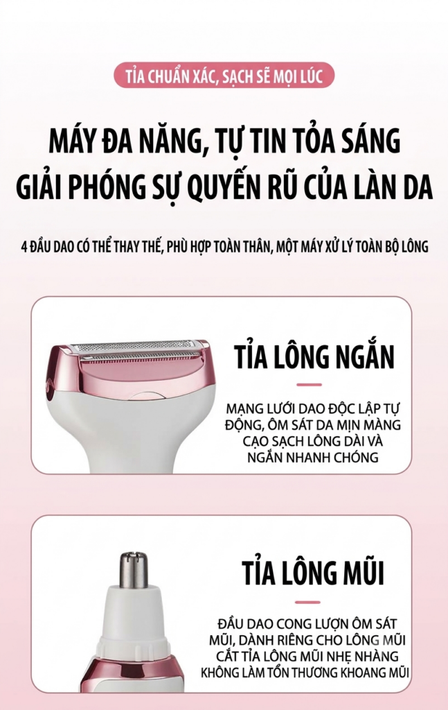 Máy triệt lông 4 trong 1 BAMIKO