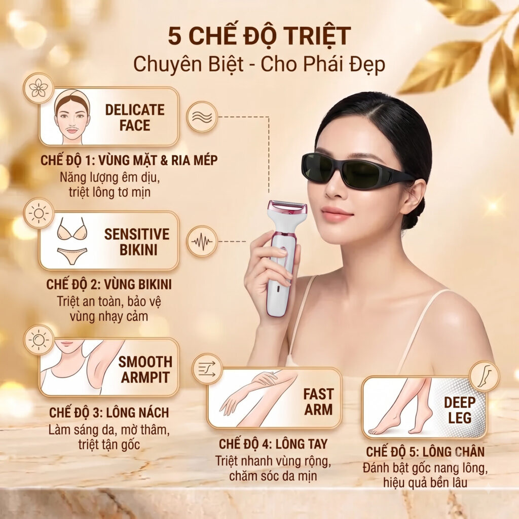 Máy triệt lông 4 trong 1 BAMIKO